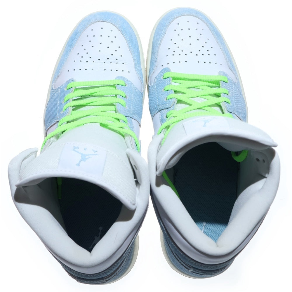 NIKE(ナイキ) Air Jordan 1Mid Denim&Gray エアジョーダンワン ミッド HQ2005-100 インディゴ/ホワイト