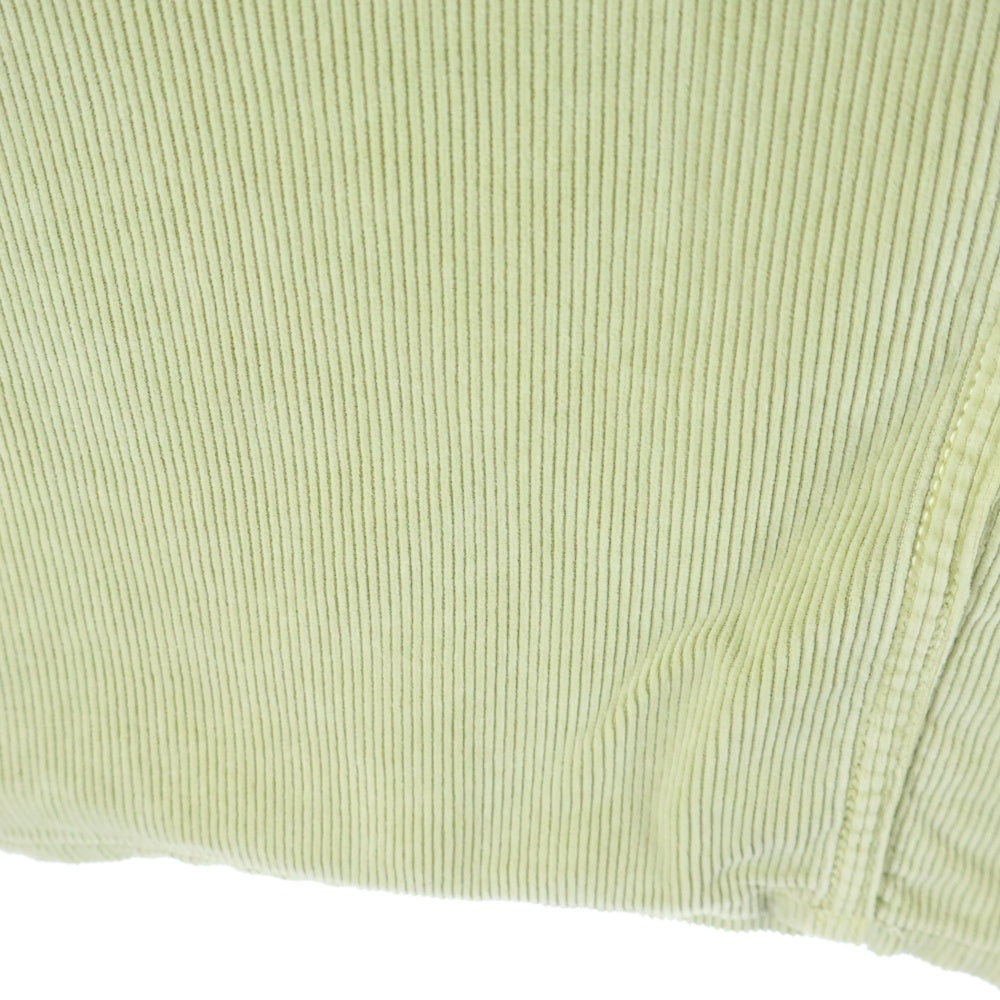 AURALEE(オーラリー) PIGMENT DYED FINX CORDUROY WIDE 5P PANTS A25AP02FC ワイド 5ポケット コーデュロイパンツ グリーン