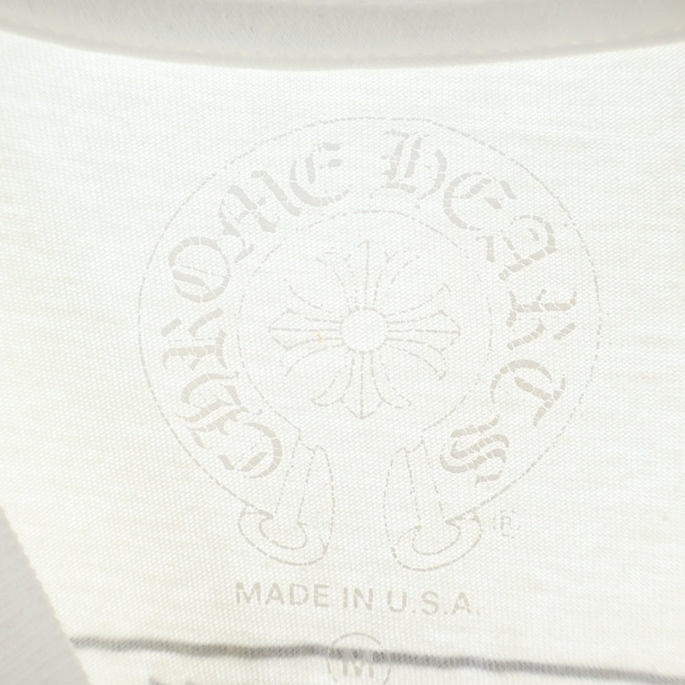 CHROME HEARTS(クロムハーツ) CH T-SHRT LTD USA スクロールラベル プリント半袖Tシャツ カットソー ホワイト