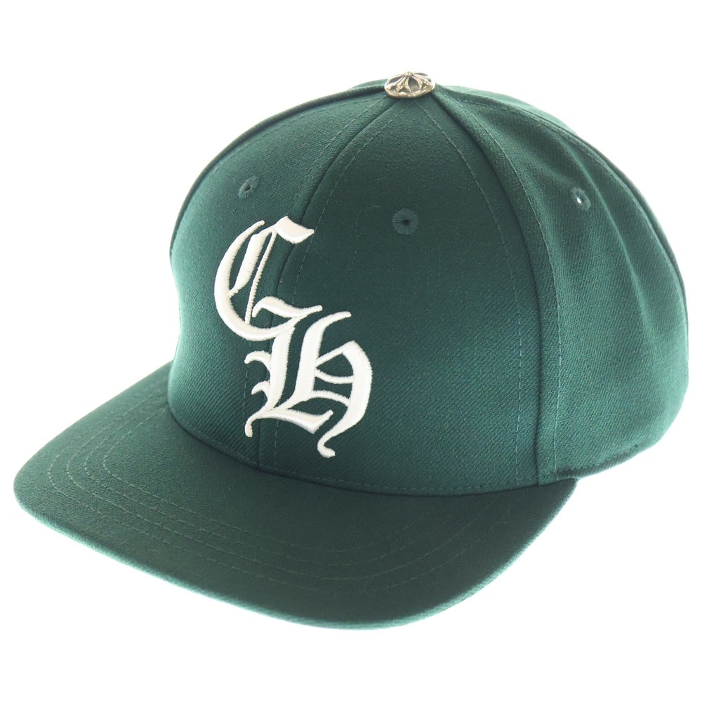 CHROME HEARTS(クロムハーツ) 6 PANEL ON FIELD BASEBALL CAP CH刺繍 ベースボールキャップ グリーン