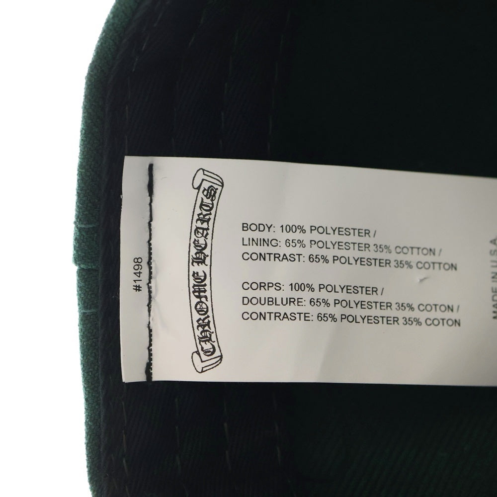 CHROME HEARTS(クロムハーツ) 6 PANEL ON FIELD BASEBALL CAP CH刺繍 ベースボールキャップ グリーン