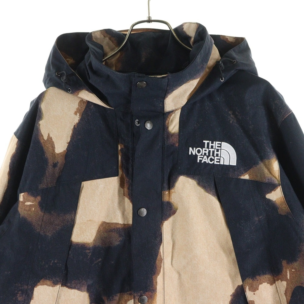 SUPREME(シュプリーム) 21AW×THE NORTH FACE Bleached Denim Print Mountain Jacket NP52100I ザ ノースフェイス ブリーチ デニム プリント マウンテン ジャケット ブラック