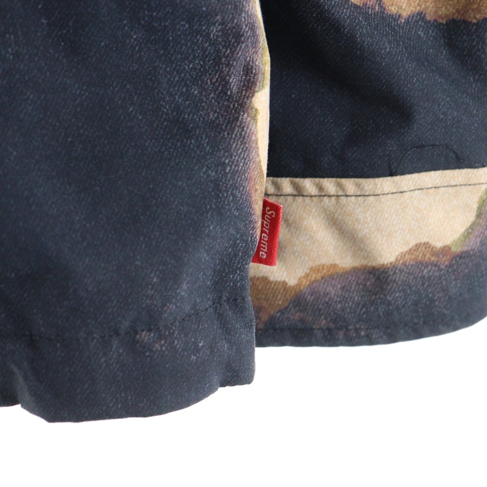 SUPREME(シュプリーム) 21AW×THE NORTH FACE Bleached Denim Print Mountain Jacket NP52100I ザ ノースフェイス ブリーチ デニム プリント マウンテン ジャケット ブラック
