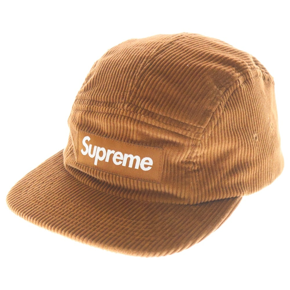 SUPREME(シュプリーム) 16AW Corduroy Camp Cap フロントロゴ コーディロイ キャンプキャップ 帽子 ブラウン