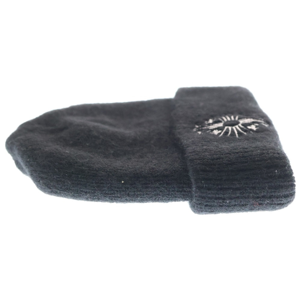 CHROME HEARTS(クロムハーツ) WOOL WATCH CAP ウールワッチキャップ CHプラス刺繍ビーニーニットキャップ帽子 ブラック