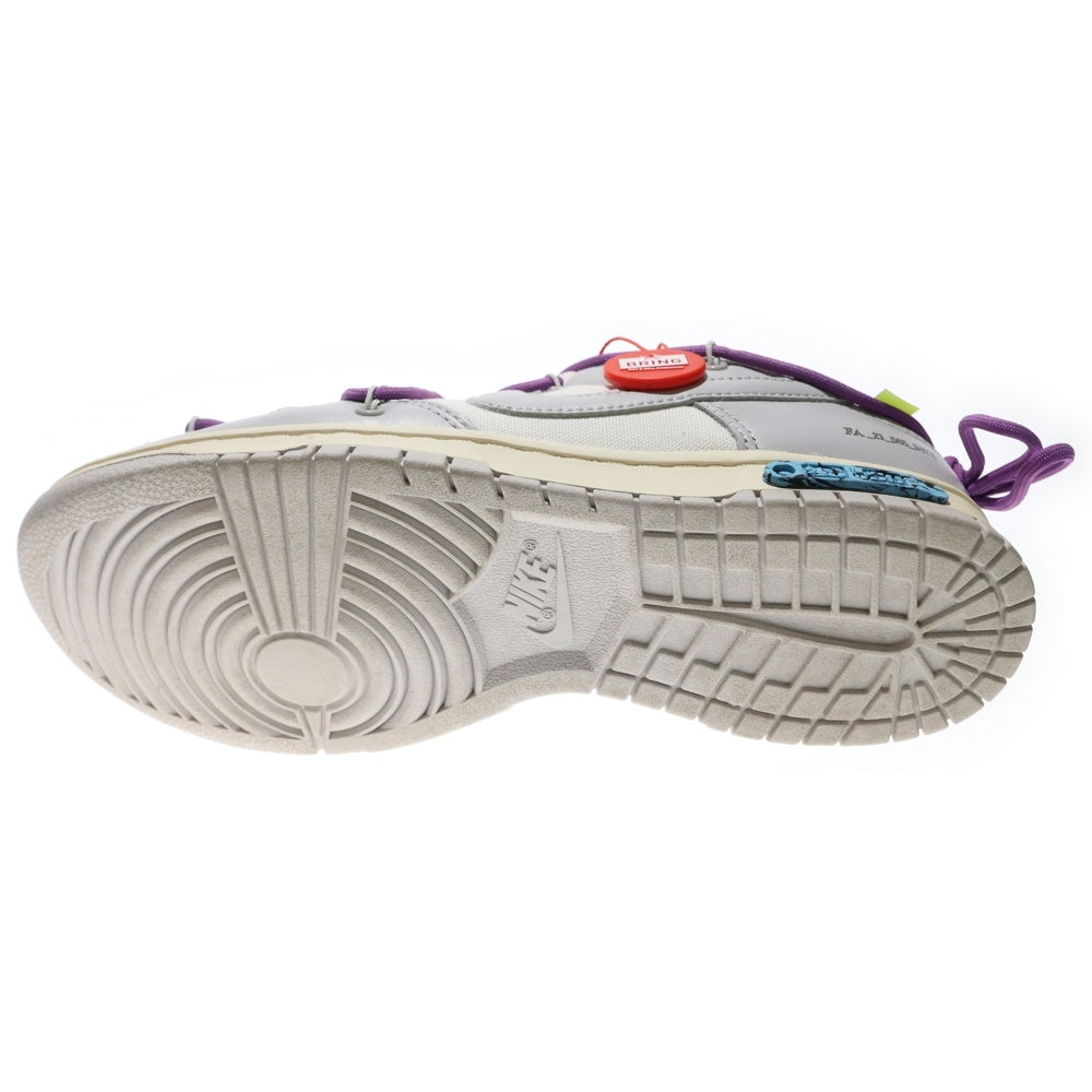 NIKE(ナイキ) ×OFF WHITE DUNK LOW SAIL NEUTRAL GRAY DM1602-107 オフホワイト ダンク ニュートラルグレー ローカットスニーカー ホワイト/グレー US9/27cm