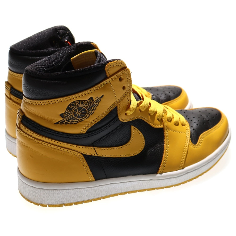 NIKE(ナイキ) AIR JORDAN1 RETRO HIGH OG POLLEN 555088-701 エアジョーダン 1 レトロ パラン ハイカットスニーカー ブラック/イエロー US9/27cm