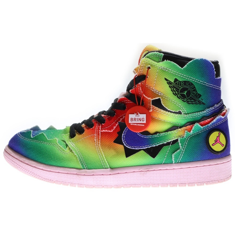 NIKE(ナイキ) ×J BALVIN NIKE AIR JORDAN 1 HIGH OG RAINBOW J DC3481-900 バルビン エアジョーダン1 OG レインボー ハイカットスニーカー マルチカラー US9/27cm