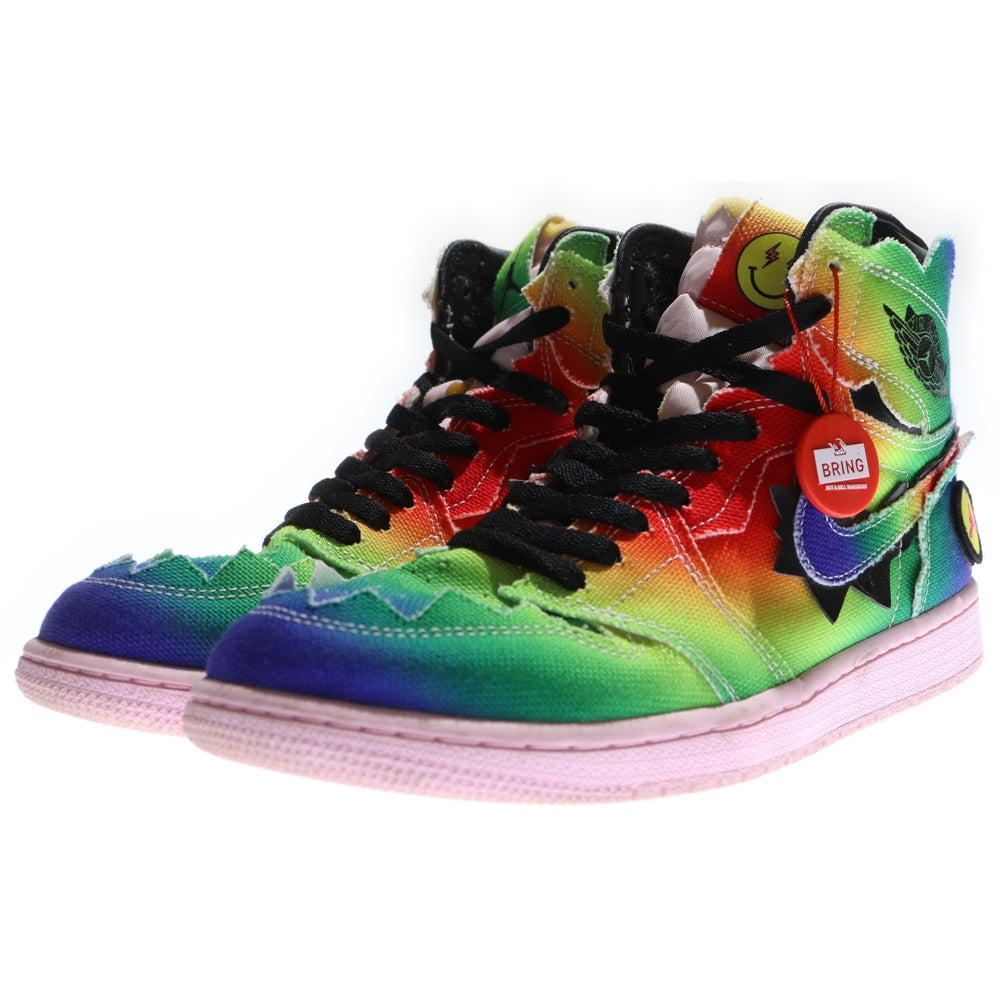 NIKE(ナイキ) ×J BALVIN NIKE AIR JORDAN 1 HIGH OG RAINBOW J DC3481-900 バルビン エアジョーダン1 OG レインボー ハイカットスニーカー マルチカラー US9/27cm