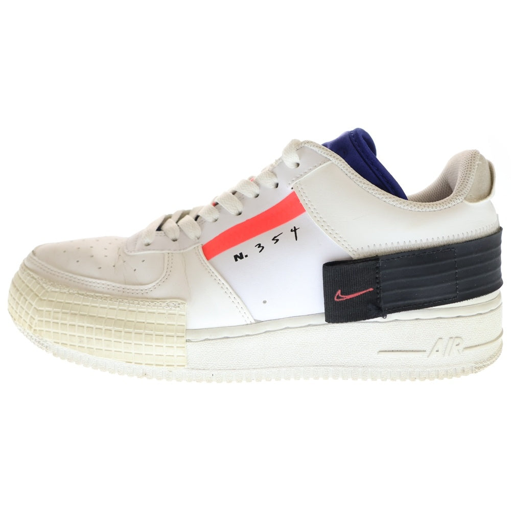 NIKE(ナイキ) AIR FORCE 1-TYPE CI0054-100 エアフォース ワン タイプ ローカットスニーカー ホワイト US9/27cm