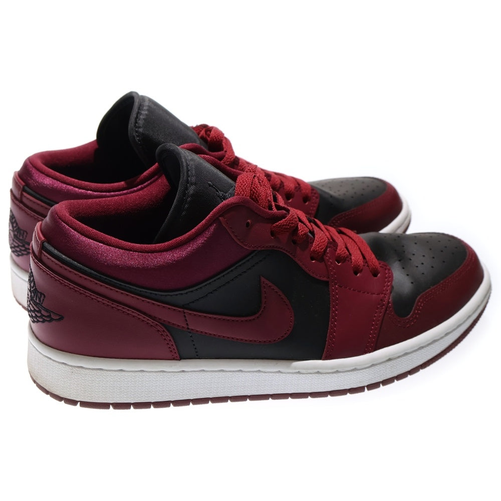 NIKE(ナイキ) WMNS AIR JORDAN 1 LOW DARK BEETROOT DB6491-600 ウィメンズ エアジョーダン1 ローカットスニーカー ブラック/レッド US11/28cm レディース