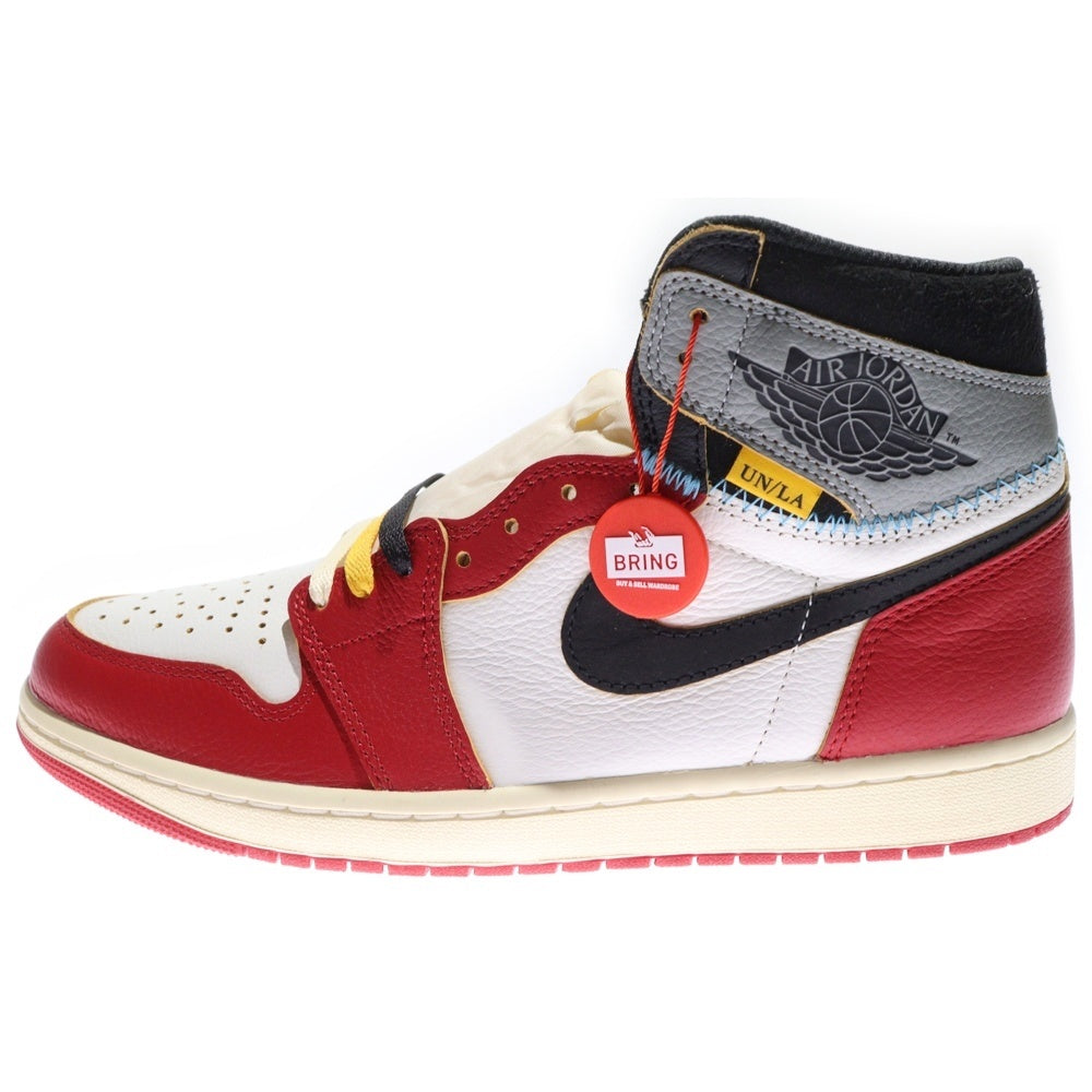 NIKE(ナイキ) ×UNION AIR JORDAN 1 RETRO HIGH OG Chicago HV8563-600 ユニオン エアジョーダン1 ハイ ハイカットスニーカー シカゴ レッド/ホワイト US10/28.0cm