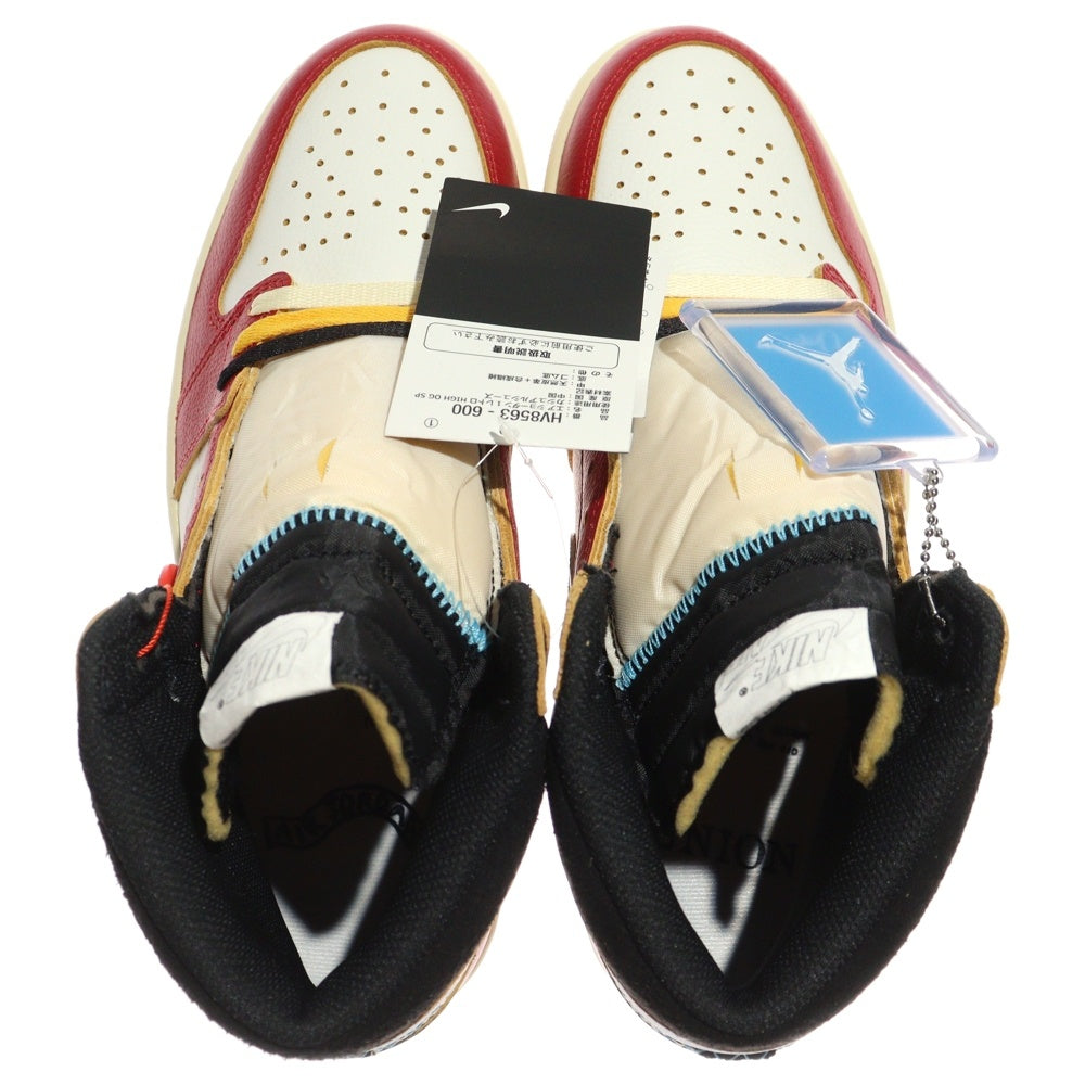 NIKE(ナイキ) ×UNION AIR JORDAN 1 RETRO HIGH OG Chicago HV8563-600 ユニオン エアジョーダン1 ハイ ハイカットスニーカー シカゴ レッド/ホワイト US10/28.0cm
