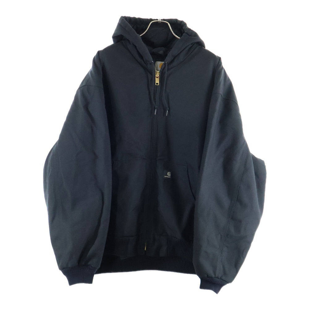 CARHARTT(カーハート) アクティブジャケット ワンポイントロゴ ジップアップ パーカー ブラック
