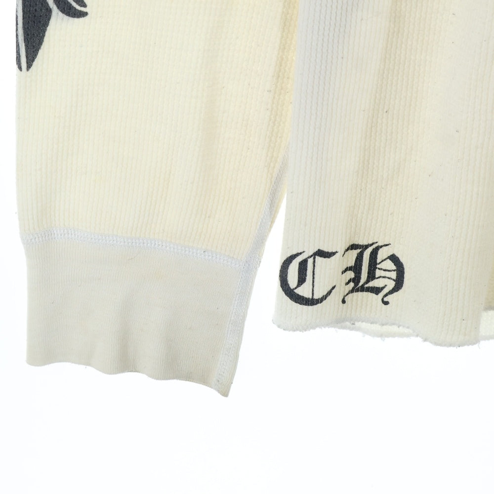 CHROME HEARTS(クロムハーツ) FLRL CRS THERMAL L/S ロングスリーブ 長袖Tシャツ ホワイト