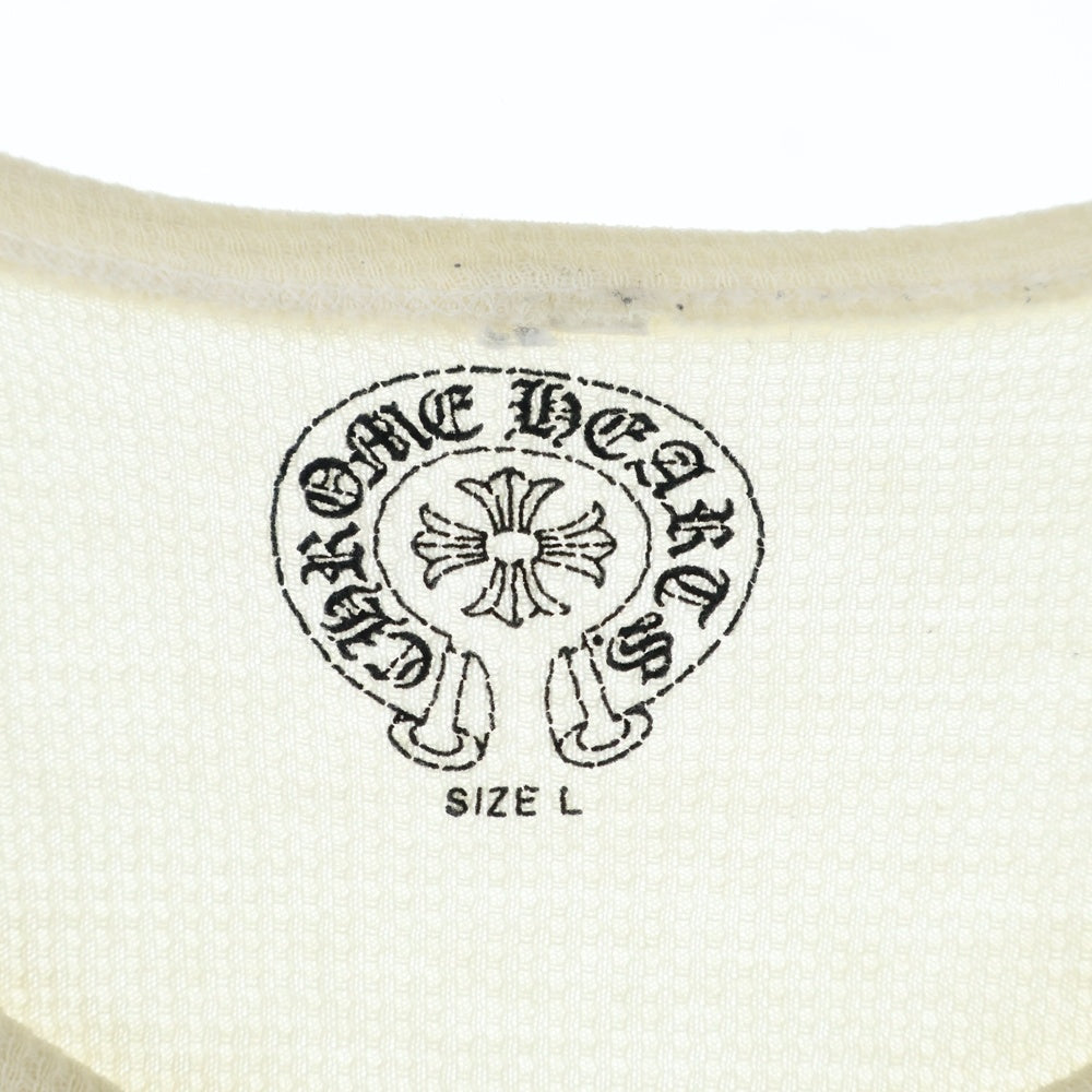 CHROME HEARTS(クロムハーツ) FLRL CRS THERMAL L/S ロングスリーブ 長袖Tシャツ ホワイト