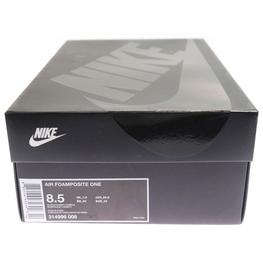 NIKE(ナイキ) AIR FOAMPOSITE ONE EGGPLANT 314996-008 エアフォームポジット ワン エッグプラント ローカットスニーカー パープル US8.5/26.5cm