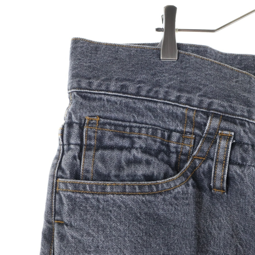 FACETASM(ファセッタズム) 21AW SUPER BIG DENIM PANTS スーパービッグ デニムパンツ ブラック CSW-PT-U03