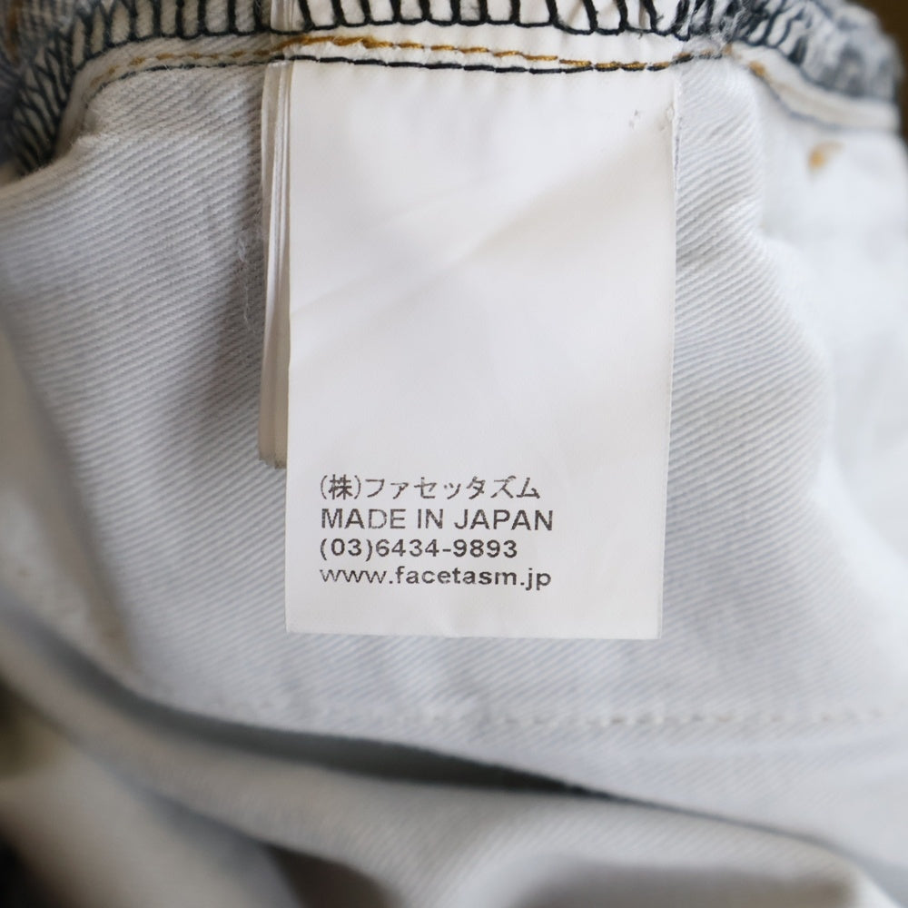 FACETASM(ファセッタズム) 21AW SUPER BIG DENIM PANTS スーパービッグ デニムパンツ ブラック CSW-PT-U03