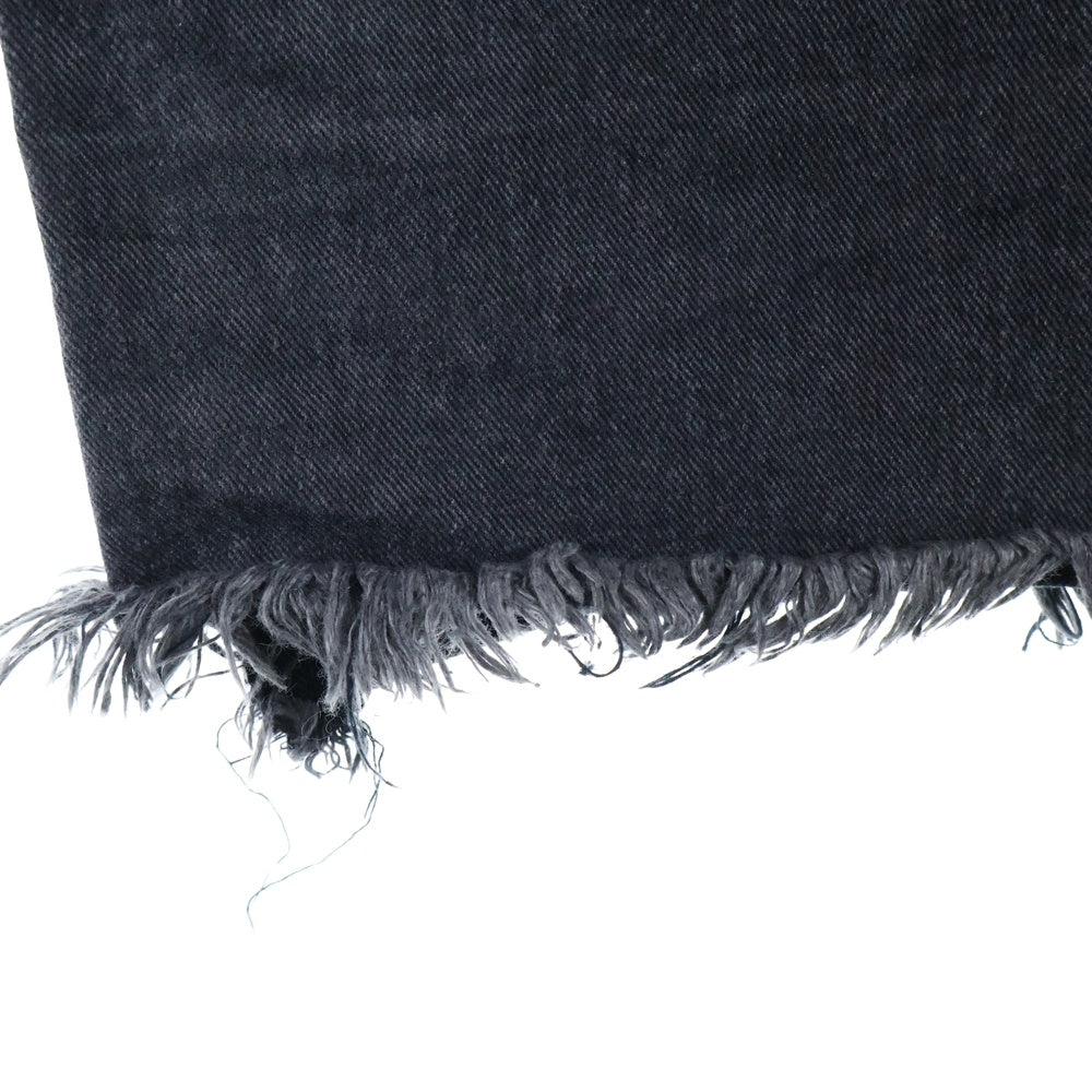 we11done(ウェルダン) ダメージ加工 フレアデニムパンツ ブラック WD-DP0-21-314-M-BK