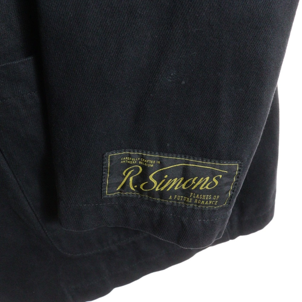 RAF SIMONS(ラフシモンズ) 22SS School Boy Denim Blazer スクールボーイ デニムブレザー 3Bジャケット ブラック 221-543