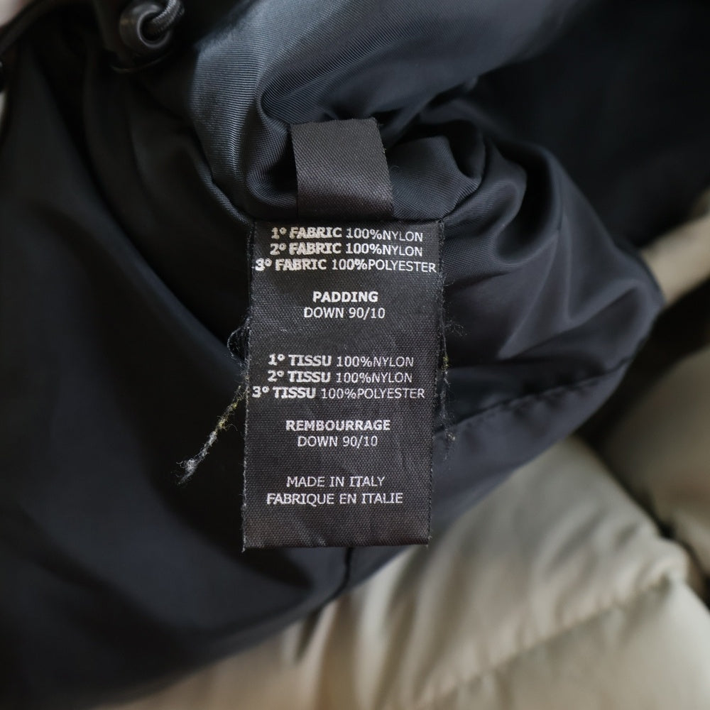 VETEMENTS(ヴェトモン) LIMITED EDITION PUFFER DOWN ジップアップ ダウンジャケット ベージュ/ブラック UAH21JA003