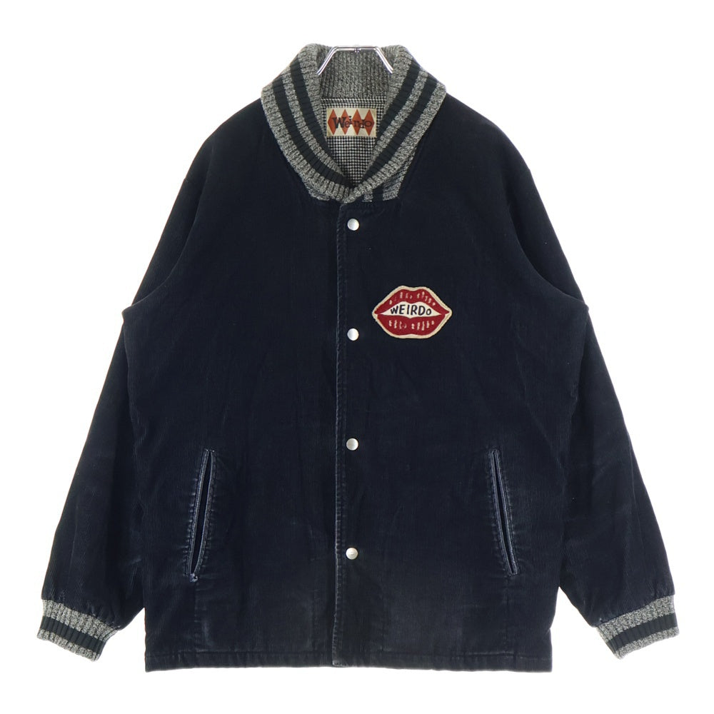 weirdo(ウィアード) PHARAOH BITCH GIRL ファラオジャケット フロントワッペン コットン ブラック WRD-14-AW-16