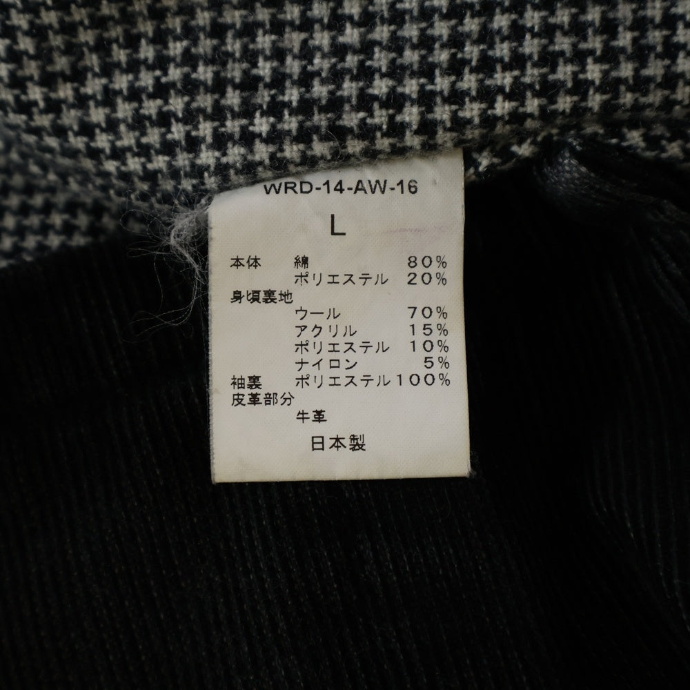 weirdo(ウィアード) PHARAOH BITCH GIRL ファラオジャケット フロントワッペン コットン ブラック WRD-14-AW-16