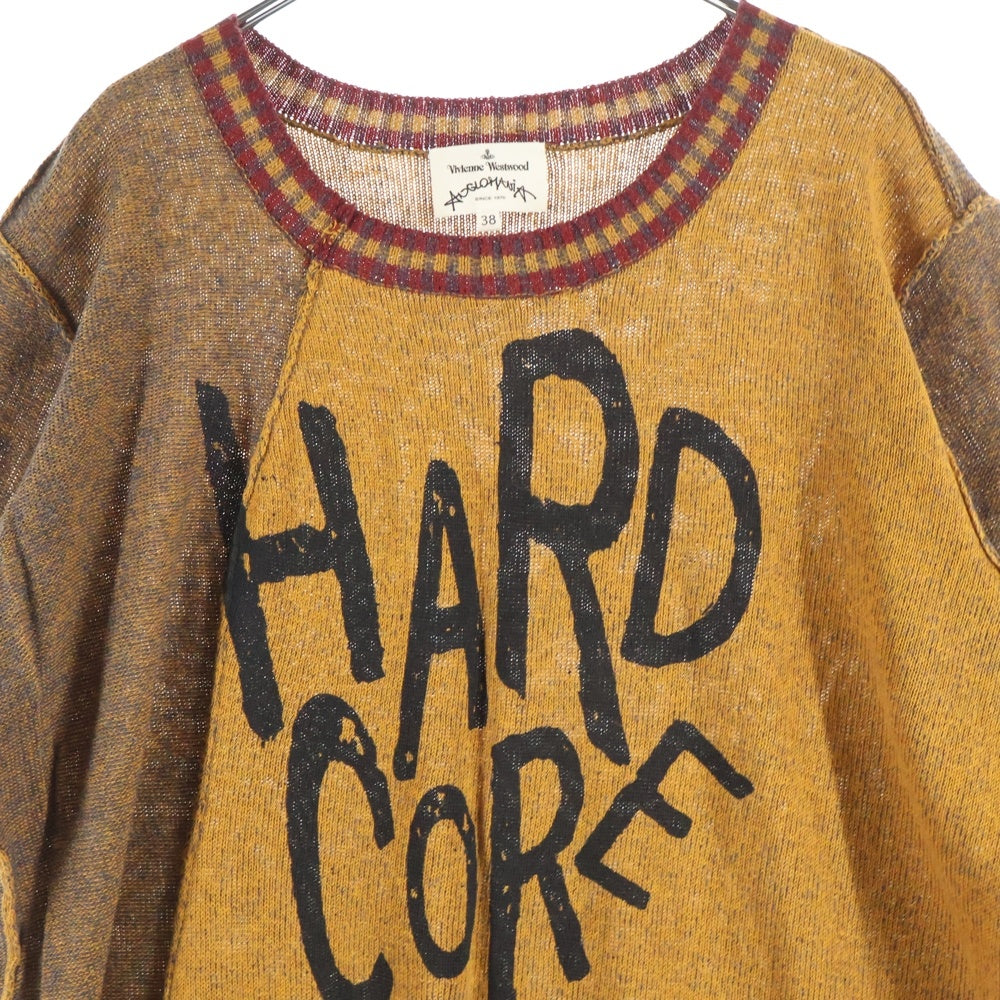 Vivienne Westwood Anglomania(ヴィヴィアンウエストウッドアングロマニア) フロントプリント 継ぎはぎ セーター ニット マルチカラー レディース 40201M