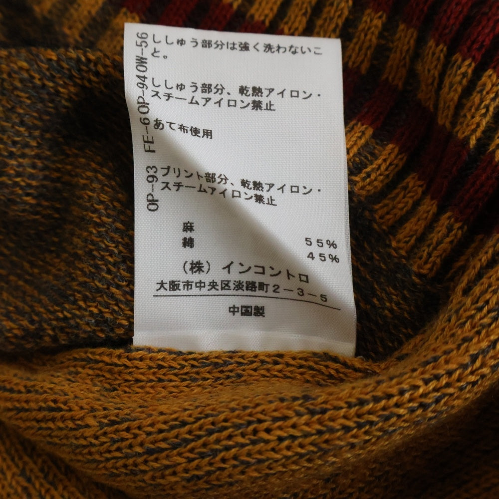 Vivienne Westwood Anglomania(ヴィヴィアンウエストウッドアングロマニア) フロントプリント 継ぎはぎ セーター ニット マルチカラー レディース 40201M