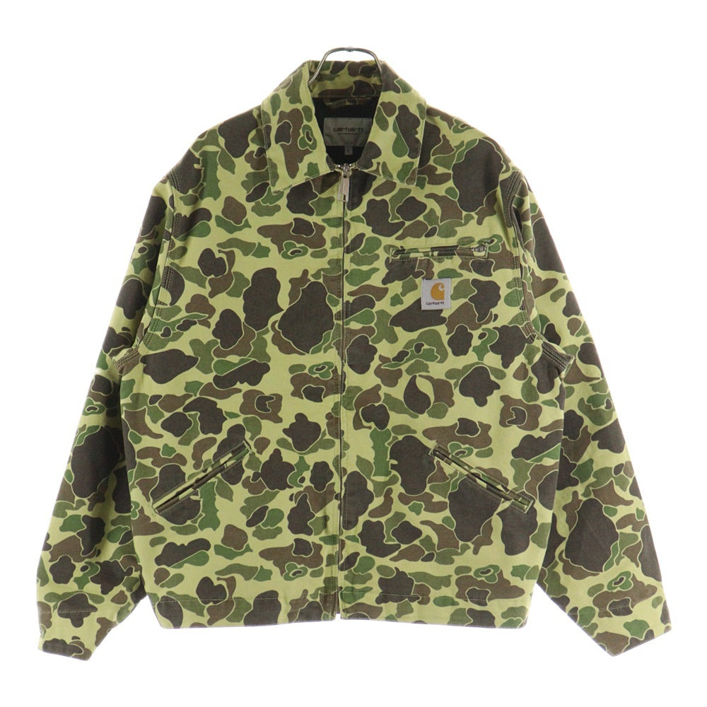 Carhartt WIP(カーハート ダブリューアイピー) DUCK DETROIT JACKET CAMO ダックデトロイトジャケット カモ カーキ/ブラウン I034281.2EQ.06.03
