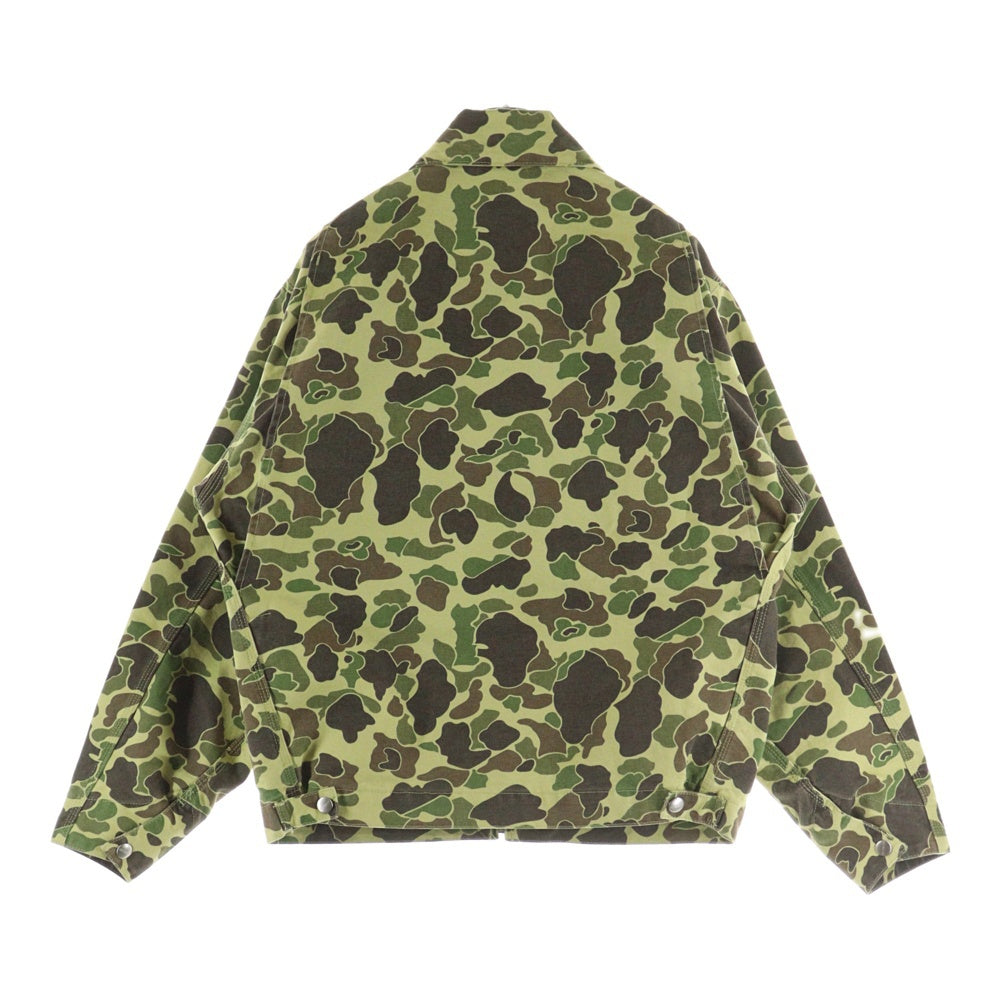 Carhartt WIP(カーハート ダブリューアイピー) DUCK DETROIT JACKET CAMO ダックデトロイトジャケット カモ カーキ/ブラウン I034281.2EQ.06.03