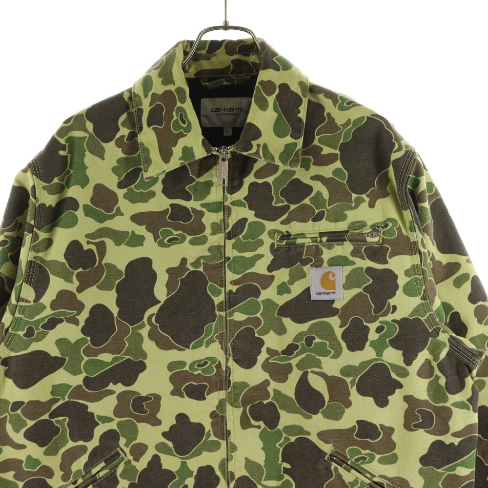 Carhartt WIP(カーハート ダブリューアイピー) DUCK DETROIT JACKET CAMO ダックデトロイトジャケット カモ カーキ/ブラウン I034281.2EQ.06.03