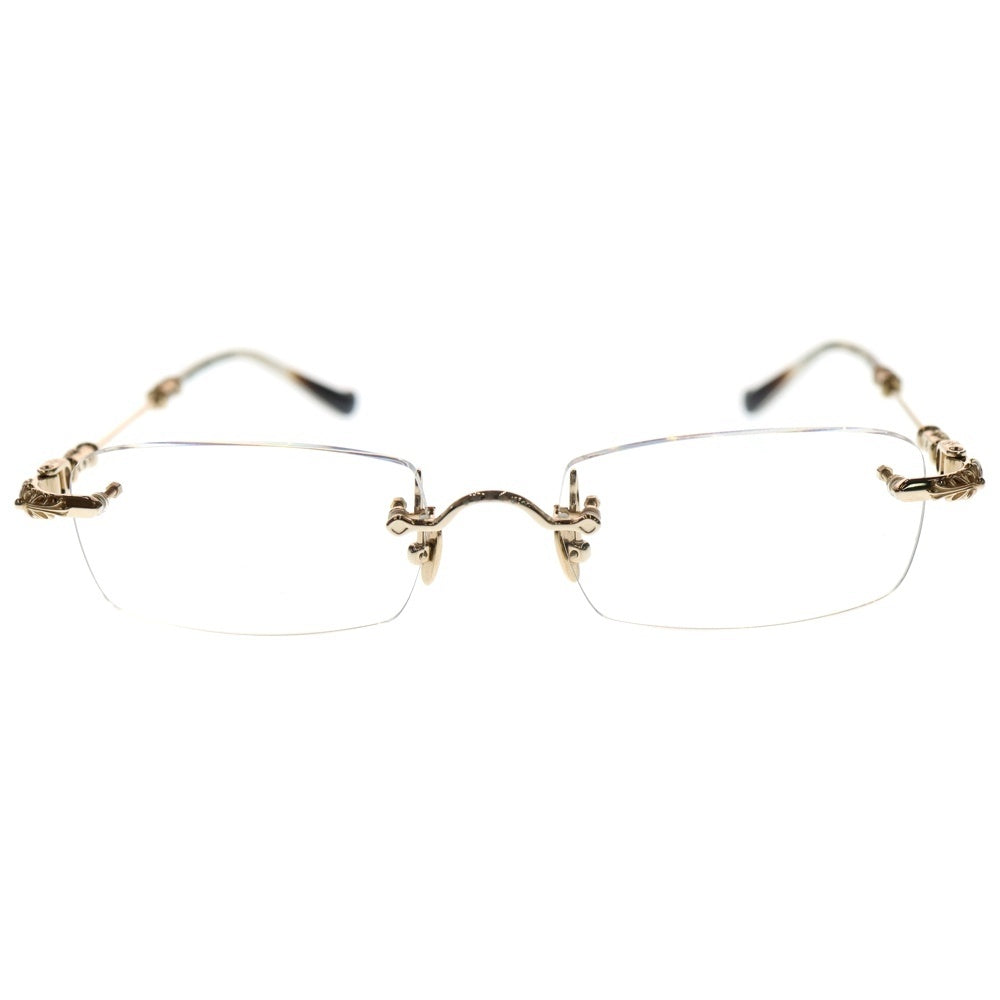 CHROME HEARTS(クロムハーツ) PILLS III フローラルテンプル リムレス シルバー/ゴールド 55□20-144