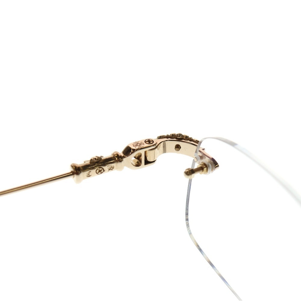 CHROME HEARTS(クロムハーツ) PILLS III フローラルテンプル リムレス シルバー/ゴールド 55□20-144