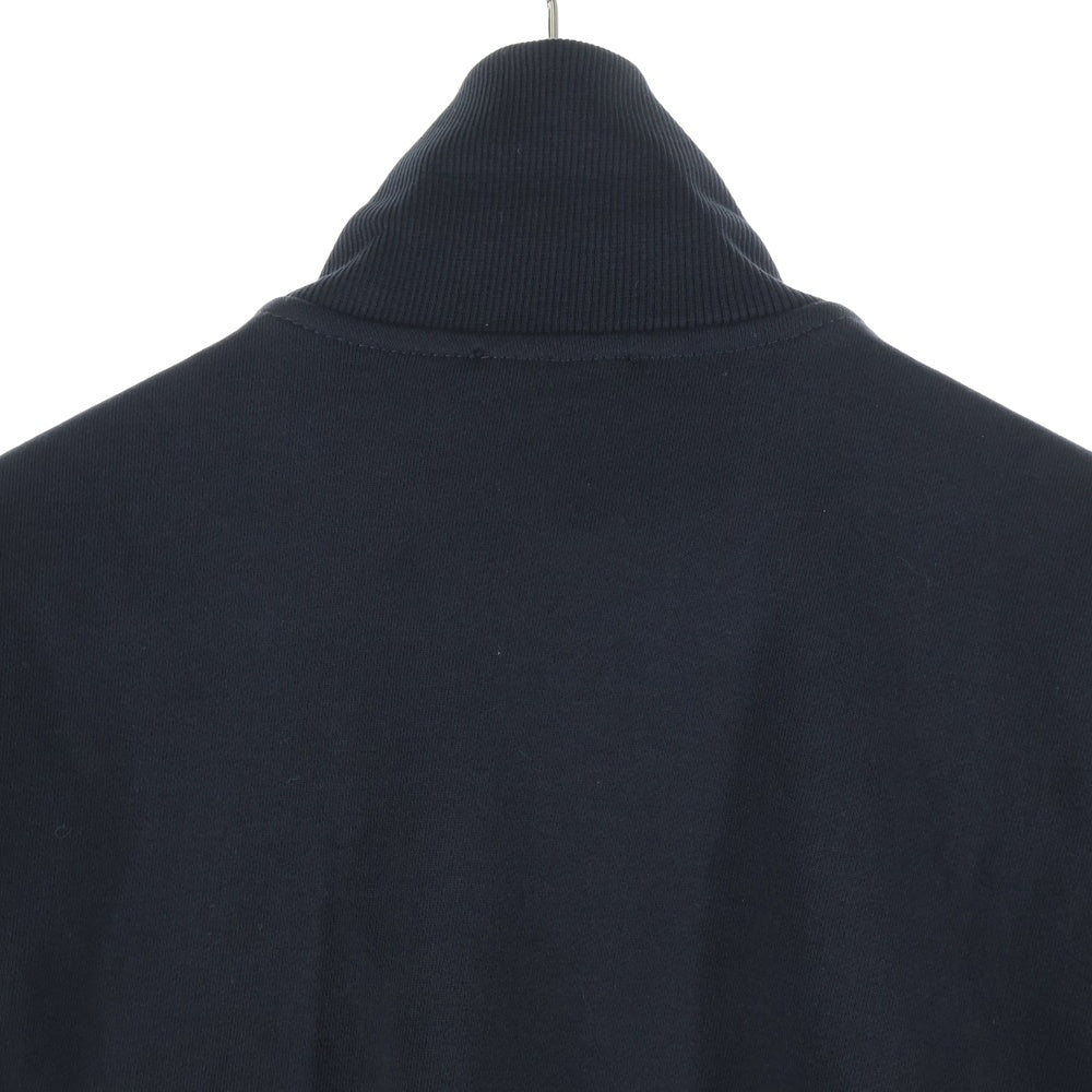 DIESEL(ディーゼル) S-GINNI-ZIP-OD ジップアップ パーカー コットン スウェット メタルDロゴ ハイネック ブラック A11439