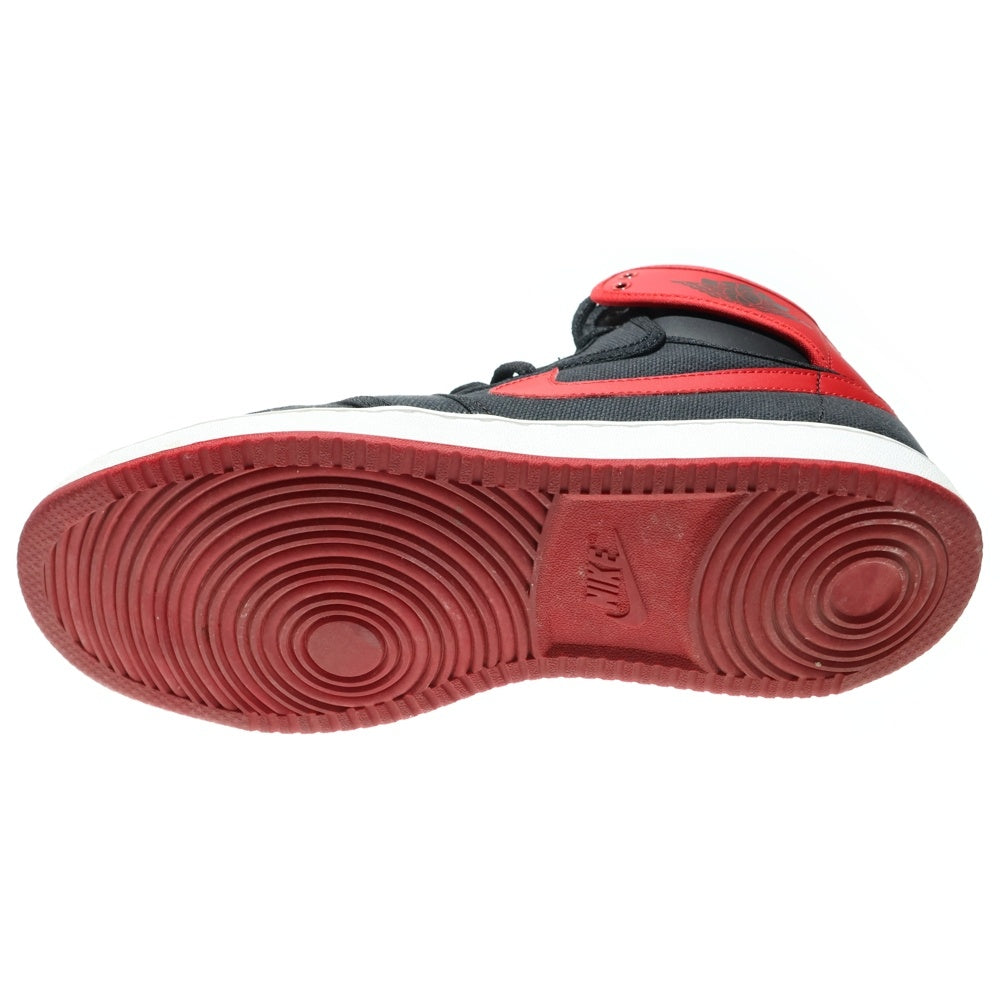 NIKE(ナイキ) AIR JORDAN 1 RETRO HIGH KO Bred 638471-001 エアジョーダン1 レトロ ハイ KO ブレッド 2015 ハイカットスニーカー ブラック/レッド US9/27cm