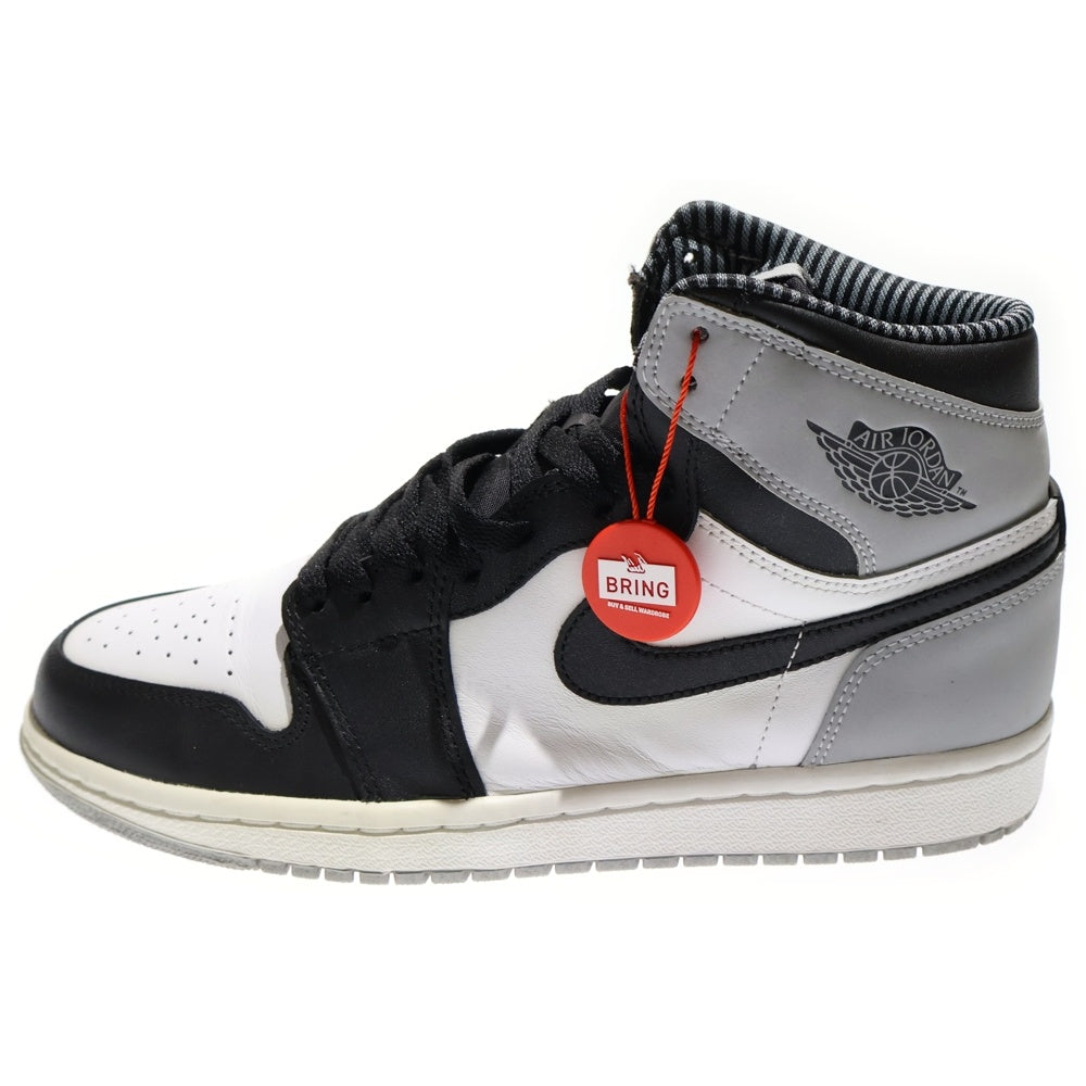 NIKE(ナイキ) 【観賞用 2013年製】AIR JORDAN 1 RETRO HIGH BARONS 555088-104 エアジョーダン1 レトロ ハイ バロンズ ハイカットスニーカー グレー/ブラック US8.5/26.5cm