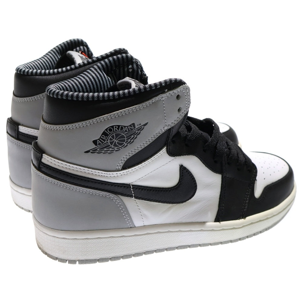 NIKE(ナイキ) 【観賞用 2013年製】AIR JORDAN 1 RETRO HIGH BARONS 555088-104 エアジョーダン1 レトロ ハイ バロンズ ハイカットスニーカー グレー/ブラック US8.5/26.5cm