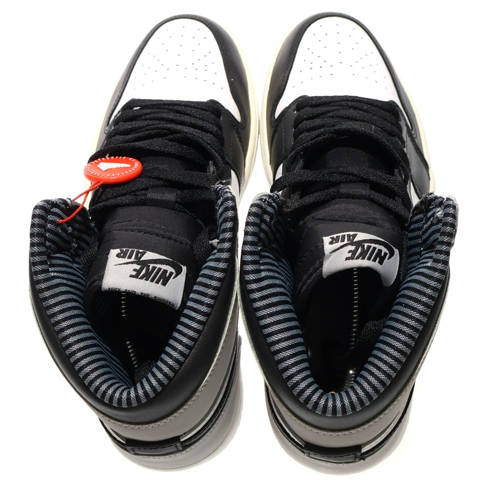 NIKE(ナイキ) 【観賞用 2013年製】AIR JORDAN 1 RETRO HIGH BARONS 555088-104 エアジョーダン1 レトロ ハイ バロンズ ハイカットスニーカー グレー/ブラック US8.5/26.5cm