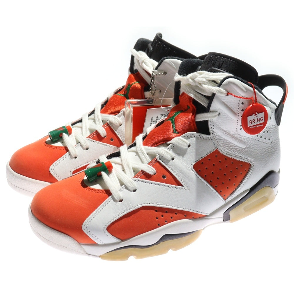 NIKE(ナイキ) AIR JORDAN 6 RETRO GATORADE 384664-145 エアジョーダン 6 レトロ ゲータレード ハイカットスニーカー ホワイト/オレンジ US8.5/26.5cm