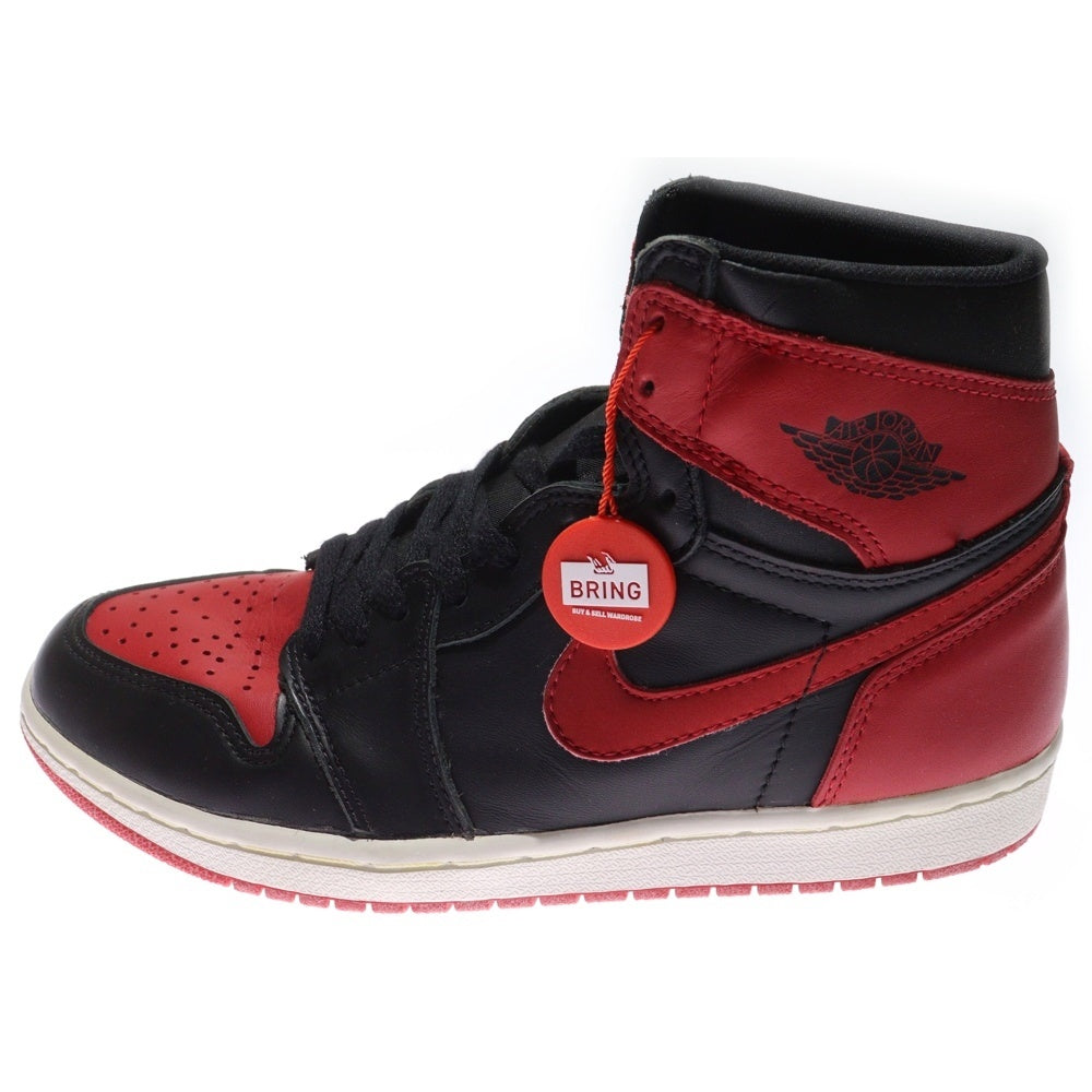 NIKE(ナイキ) 【観賞用 1994年製】 AIR JORDAN1 BRED 130207-061 エアジョーダン1 ブレッド ハイカットスニーカー ブラック/レッド US9/27cm