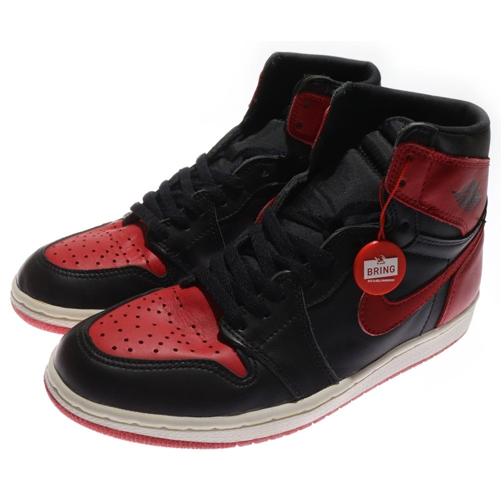 NIKE(ナイキ) 【観賞用 1994年製】 AIR JORDAN1 BRED 130207-061 エアジョーダン1 ブレッド ハイカットスニーカー ブラック/レッド US9/27cm