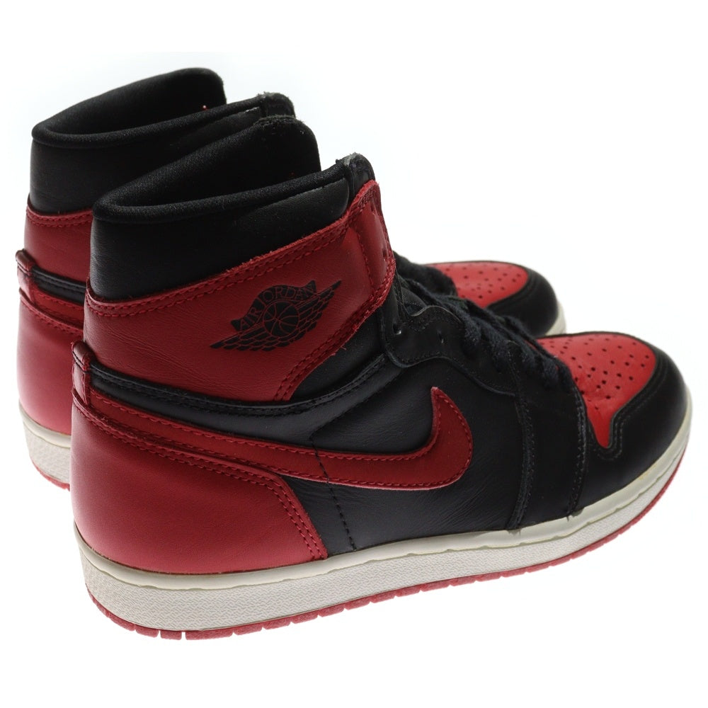NIKE(ナイキ) 【観賞用 1994年製】 AIR JORDAN1 BRED 130207-061 エアジョーダン1 ブレッド ハイカットスニーカー ブラック/レッド US9/27cm