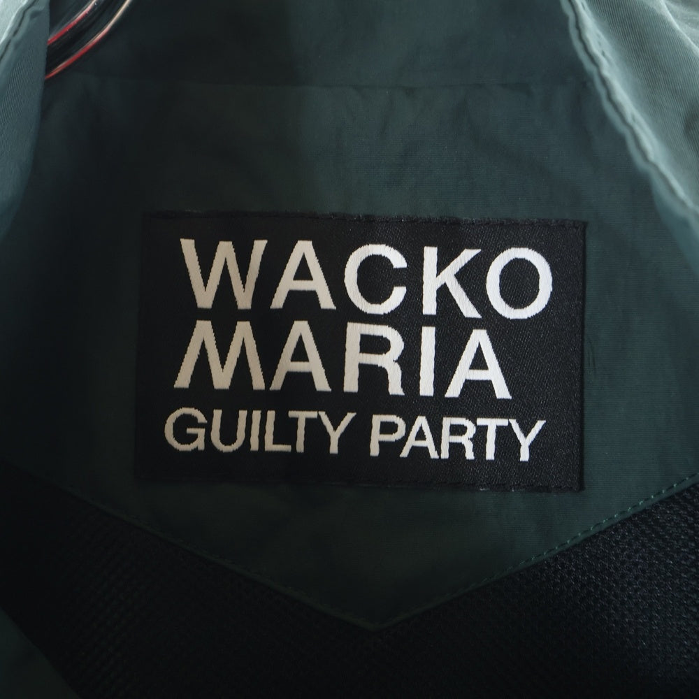 WACKO MARIA(ワコマリア) TRACK JACKET TYPE-2 トラックジャケット ブラック/グリーン 24SS-WMO-TJ02