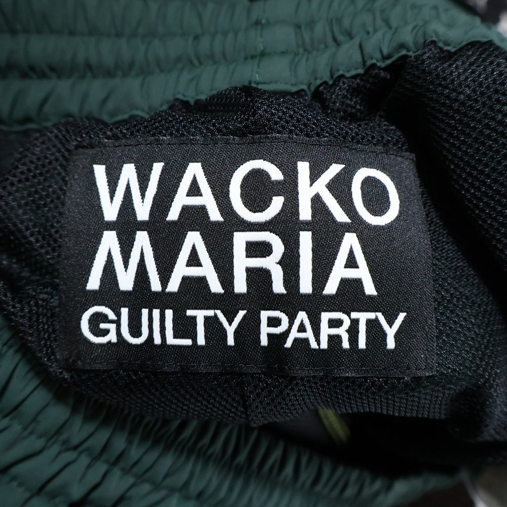 WACKO MARIA(ワコマリア) TRACK PANTS TYPE-2 トラックパンツ ブラック/グリーン 24SS-WMO-TP02