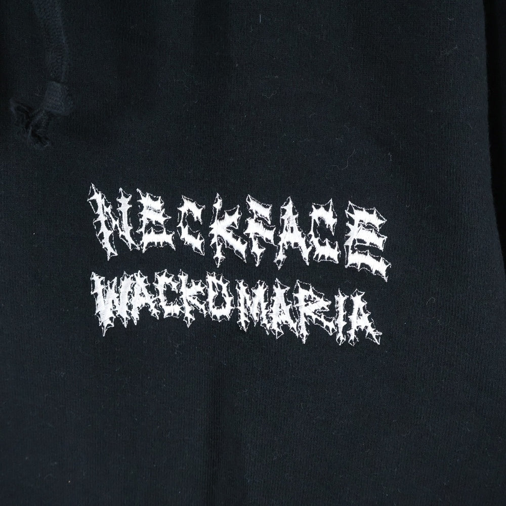 WACKO MARIA(ワコマリア) ×NECK FACE HEAVY WEIGHT PULLOVER HOODED SWEAT SHIRT ネックフェイス プルオーバーパーカー ブラック NECKFACE-WM-SS26