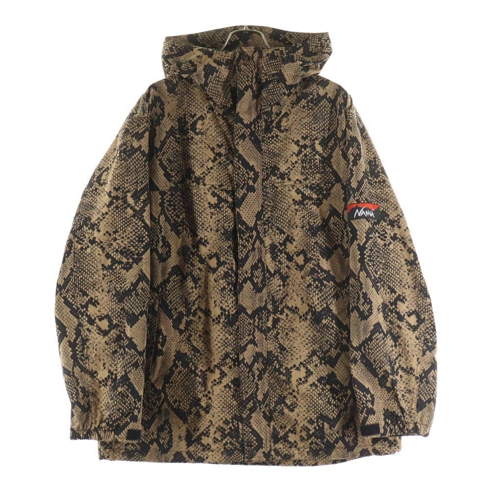 WACKO MARIA(ワコマリア) 22AW×NANGA PYTHON MOUNTAIN PARKA×ナンガ 柄 マウンテンパーカー ジャケット ブラウン 22FW-WMO-NA08