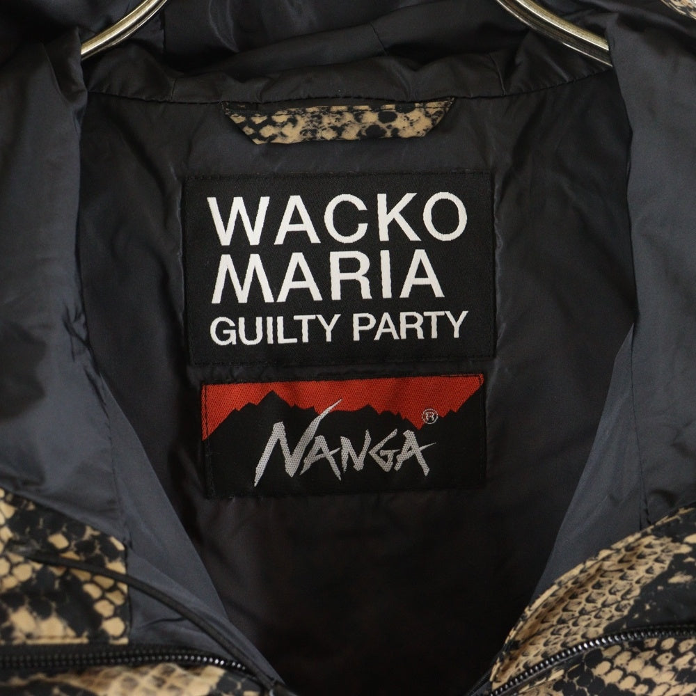 WACKO MARIA(ワコマリア) 22AW×NANGA PYTHON MOUNTAIN PARKA×ナンガ 柄 マウンテンパーカー ジャケット ブラウン 22FW-WMO-NA08