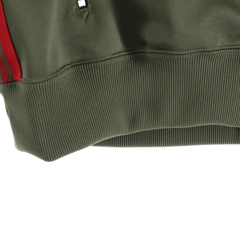 Needles(ニードルス) 24SS ×Nubian Track Jacket Side Line トラックジャケット サイドライン フロントロゴ刺繍 ポリエステル カーキ NS1590